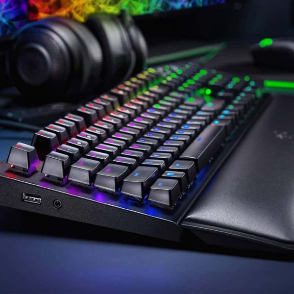 کیبورد مخصوص بازی ریزر مدل RAZER BLACKWIDOW ELITE GREEN SWITCH