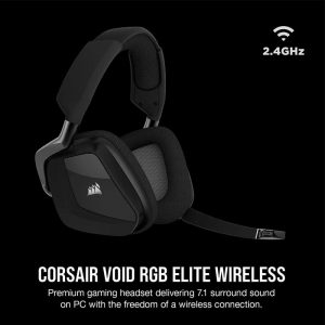 هدفون مخصوص بازی بی سیم کورسیر مدل VOID RGB Elite 7.1 | فروشگاه وصال فناوران