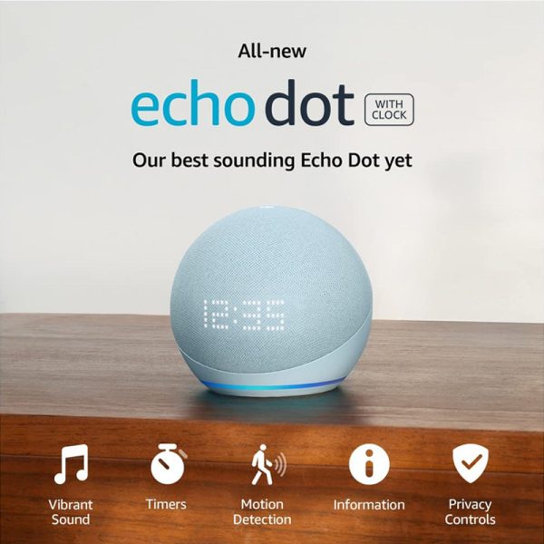 Echo Dot 5th Gen with Clock-2