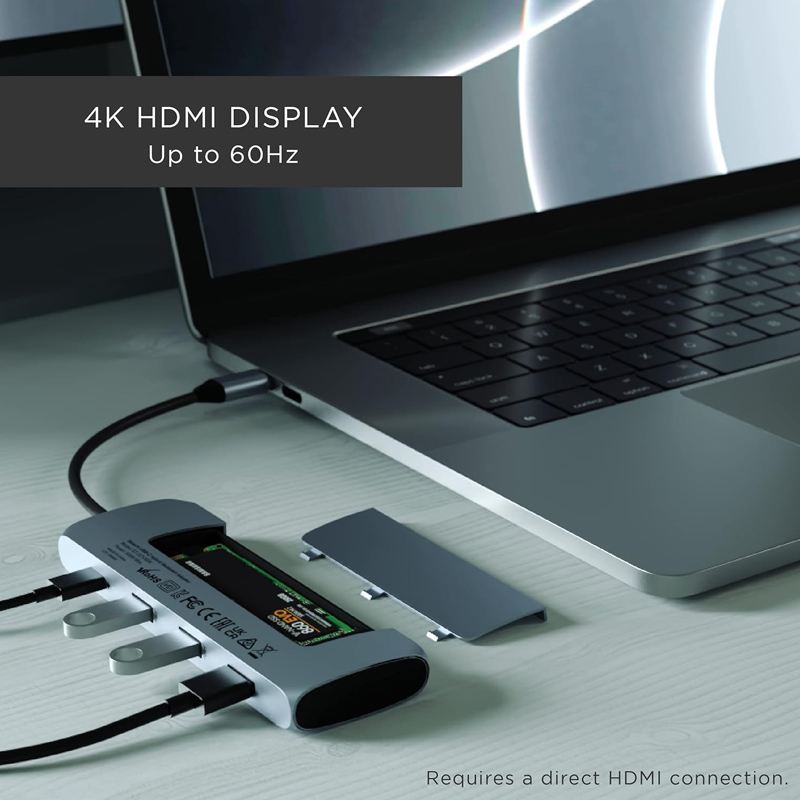 هاب 4 پورت USB-C/SSD ساتچی مدل HYBRID قابلیت نصب SSD هاب 4 پورت USB-C/SSD ساتچی مدل HYBRID قابلیت نصب SSD